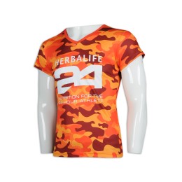 T946 訂製V領T恤 迷彩T恤 T恤生產商  大型發佈會 annual event    橙紅色迷彩 好看 t 恤 T946 訂製V領T恤 迷彩T恤 T恤生產商  大型發佈會 annual event    橙紅色迷彩 好看 t 恤